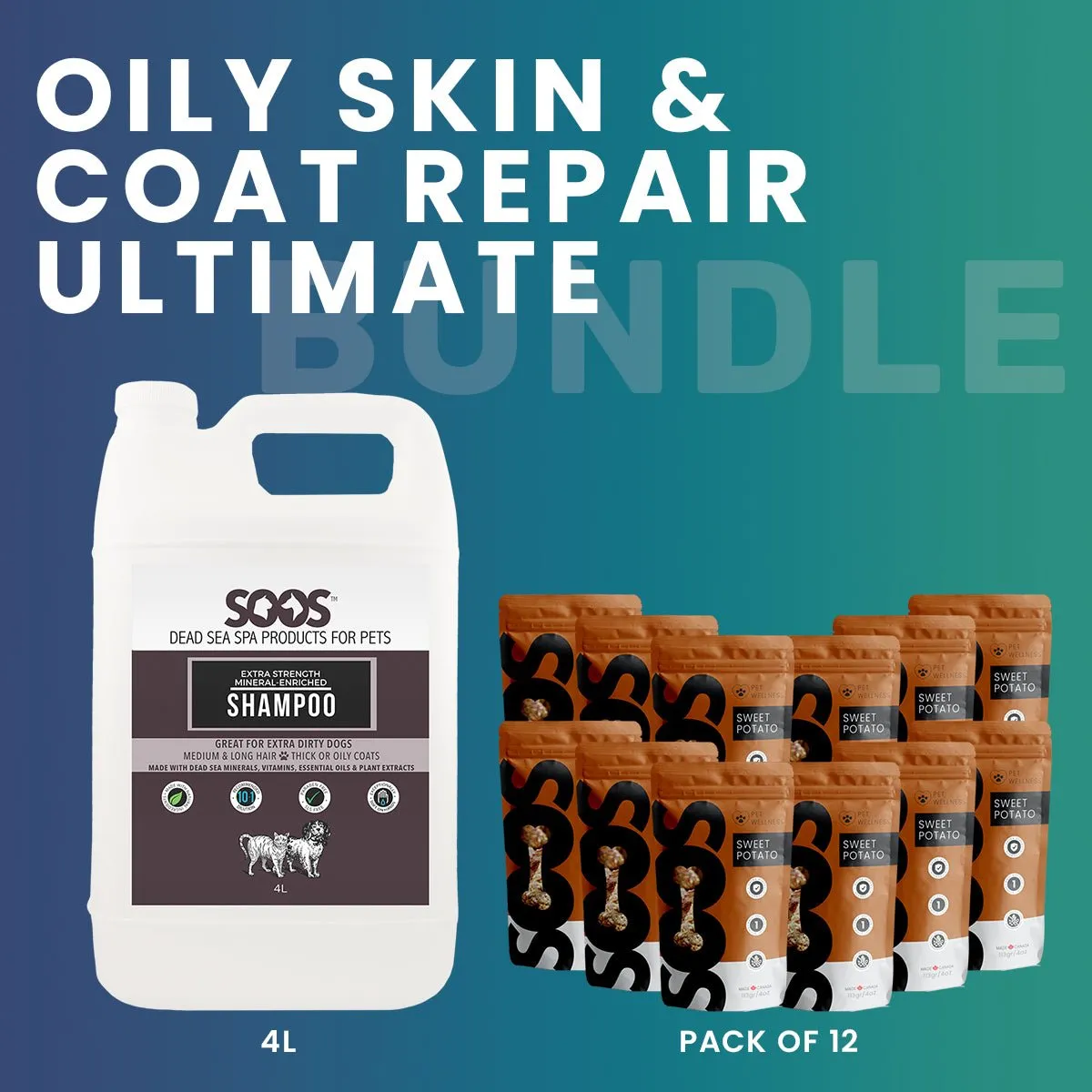 Oily Skin & Coat Repair Bundle for Dog & Cat