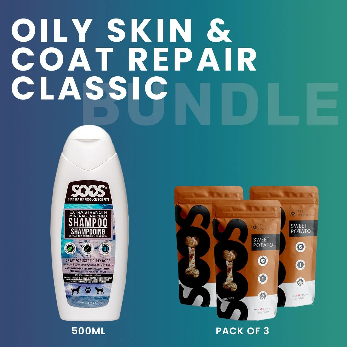 Oily Skin & Coat Repair Bundle for Dog & Cat