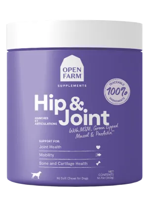 Open Farm Hip & Joint Supplement Chews for Dogs 90ct