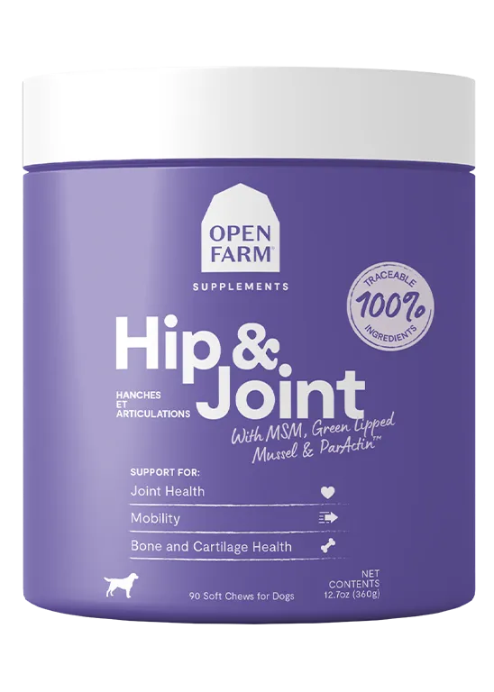 Open Farm Hip & Joint Supplement Chews for Dogs 90ct