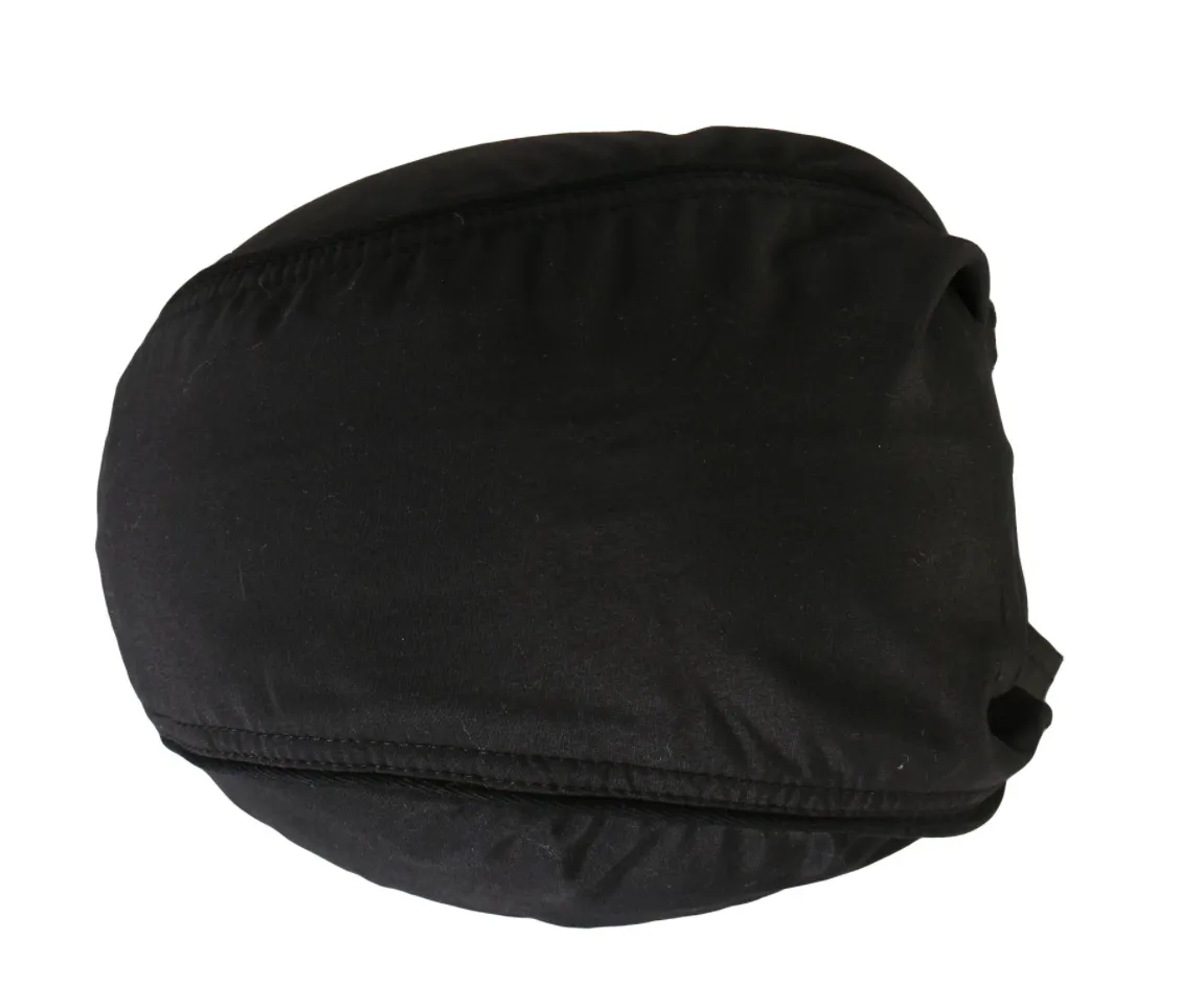 Plain Black Pre-Tied Zandana - Bandana