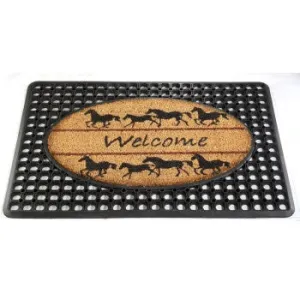 Qrri Inc Welcome Horses Ring Mat 20" x 30"