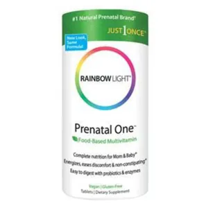 Rainbow Light Prenatal One Just Once 892-869 Multivitamin Tablet, Bottle of 30 Tablets