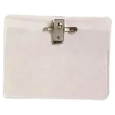 Rexel Card Holder Large With Pin And Clip Pack 10