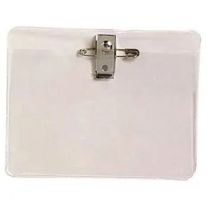 Rexel Card Holder Large With Pin And Clip Pack 10