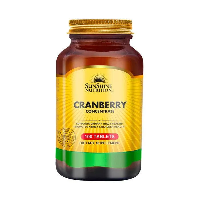 Sunshine Nutrition Cranberry Concentrate 100 Tablets