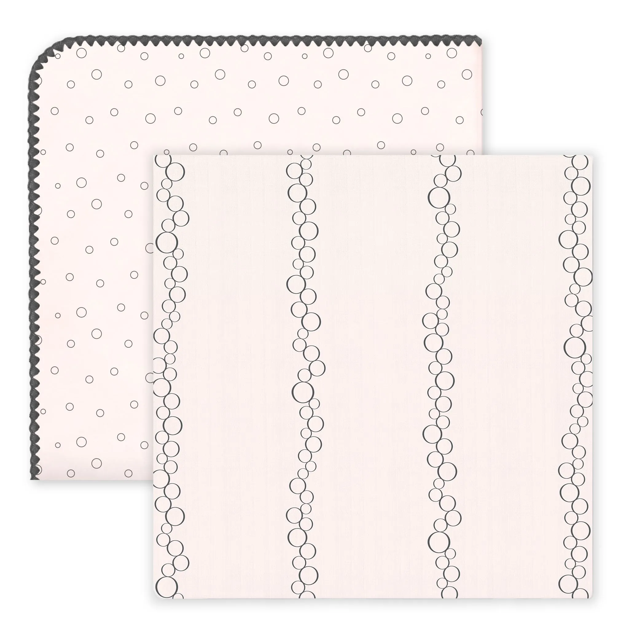 SwaddleDuo - Bubble Dots and Champagne, Soft Pink