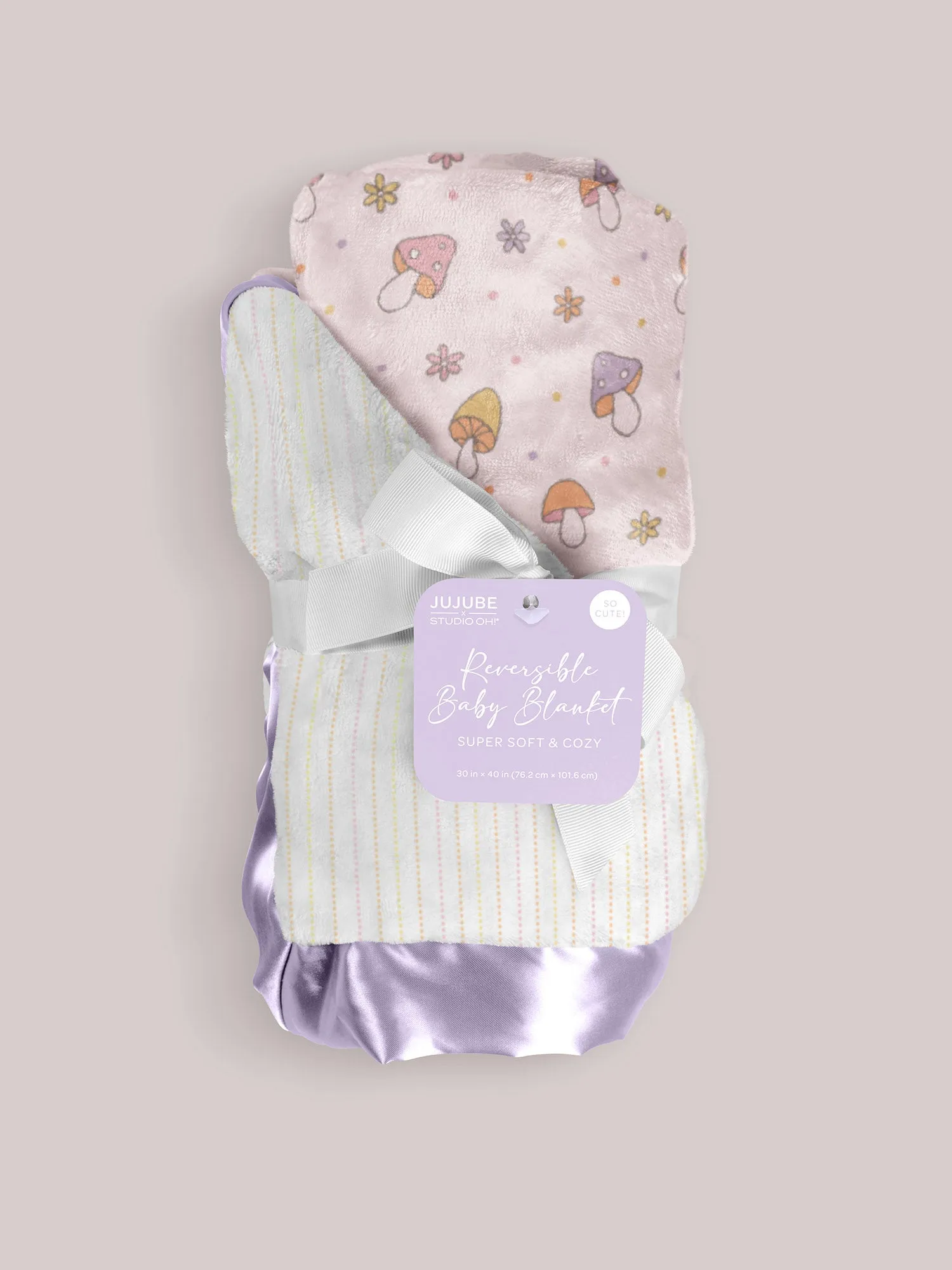 Ultra-Soft Thick Reversible Baby Blanket - Mushy Love