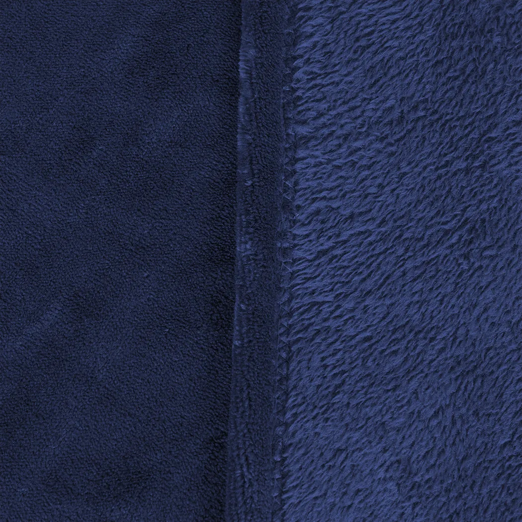 Waylon Throw Ultra-Soft Blanket 320gsm 220x160cm Warm - Navy