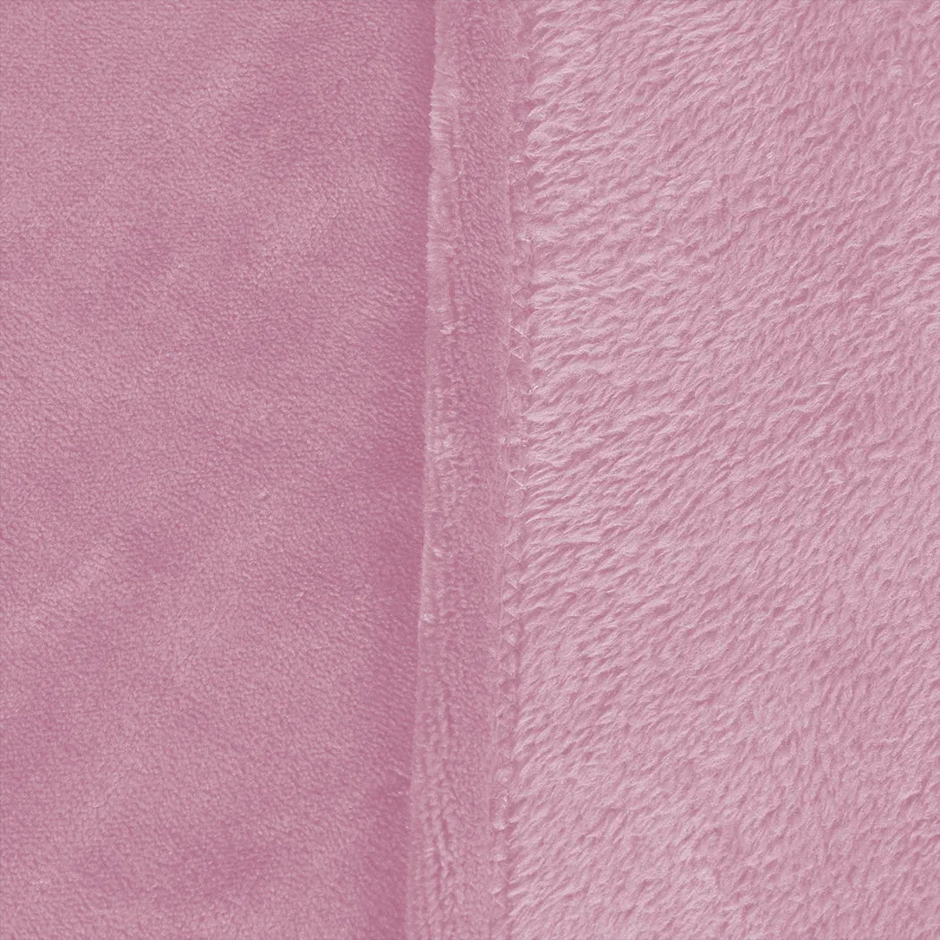 Waylon Throw Ultra-Soft Blanket 320gsm 220x240cm Warm - Pink