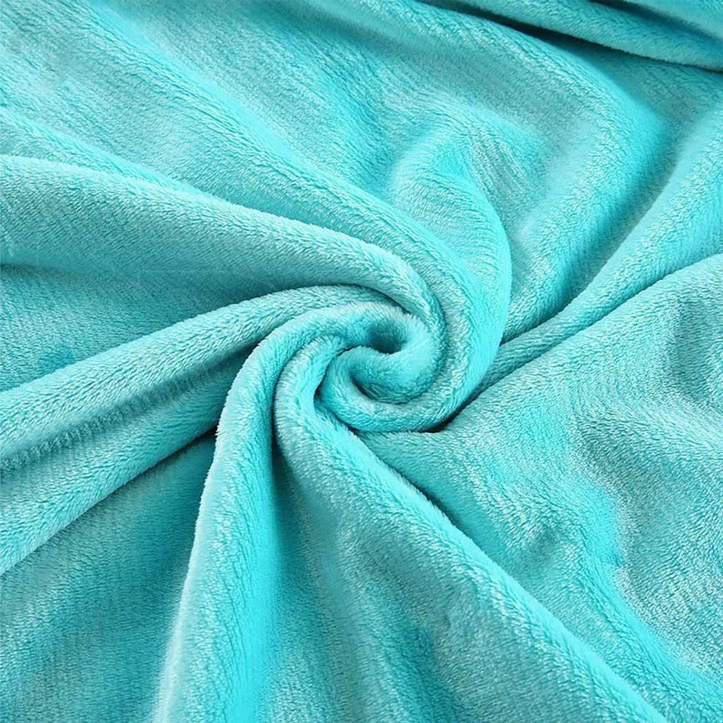 Waylon Throw Ultra-Soft Blanket 320gsm 220x240cm Warm - Teal