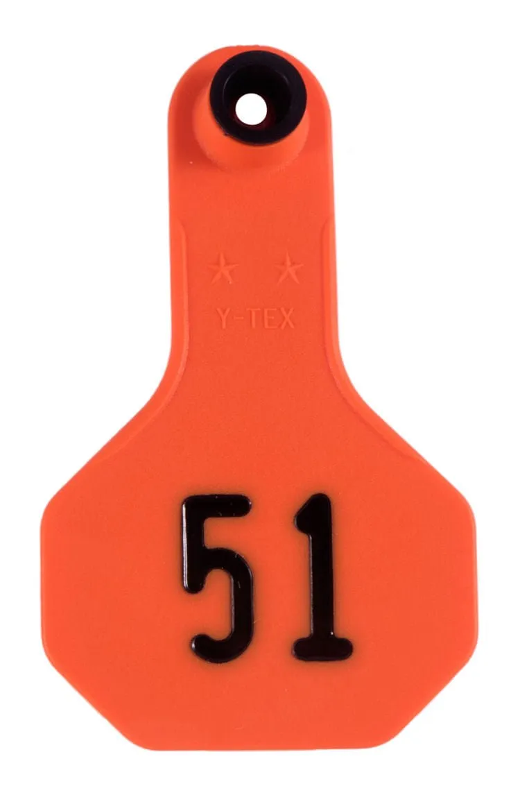 Y-Tex Numbered Ear Tags (Small), 25 count