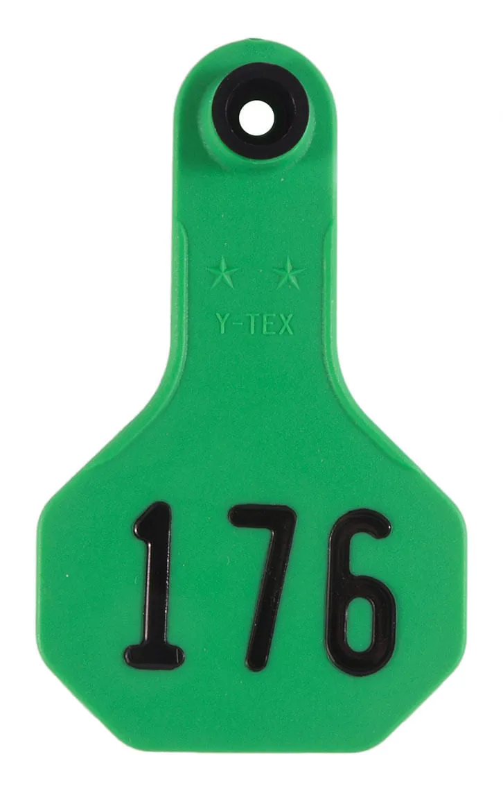 Y-Tex Numbered Ear Tags (Small), 25 count