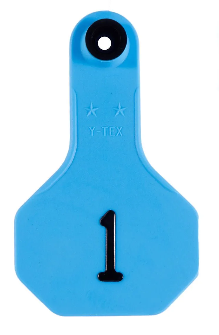 Y-Tex Numbered Ear Tags (Small), 25 count