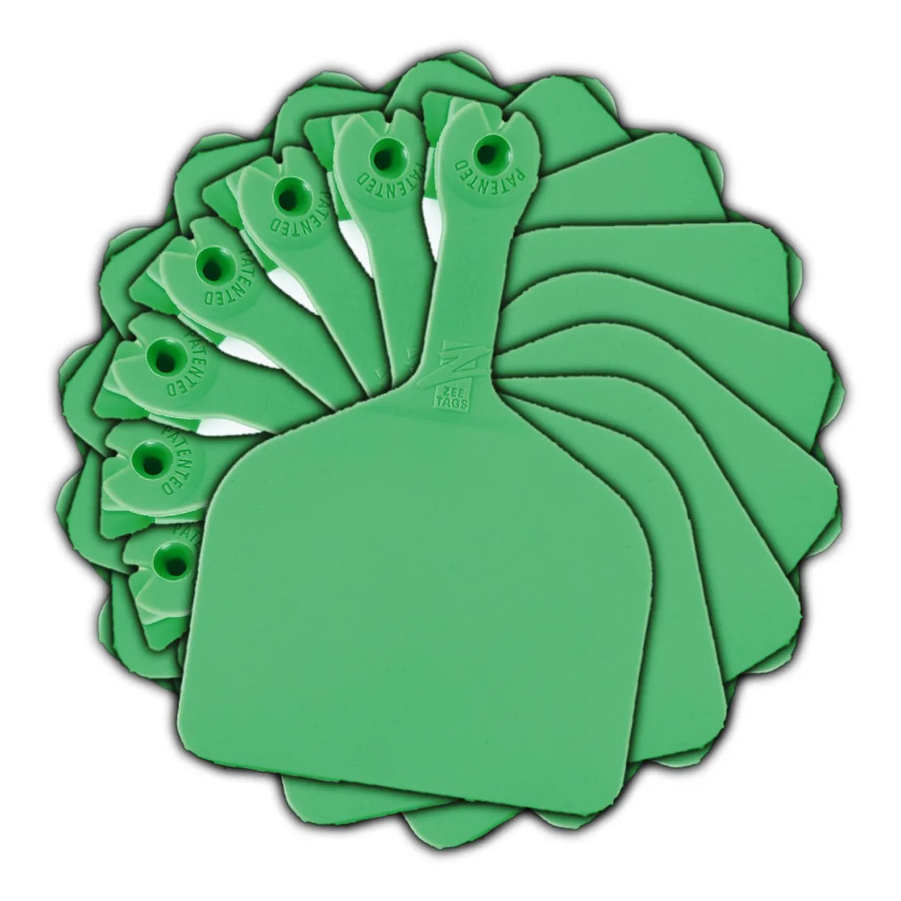 Z Tags feedlot blank - Green (50 pack)