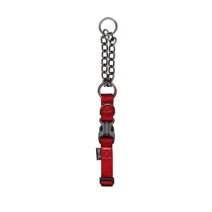 Zeus Martingale Dog Collar Deep Red