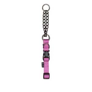 Zeus Martingale Dog Collar - Fuchsia - Large - 2 cm x 45 cm-55 cm (3-4in x 18in-22in)